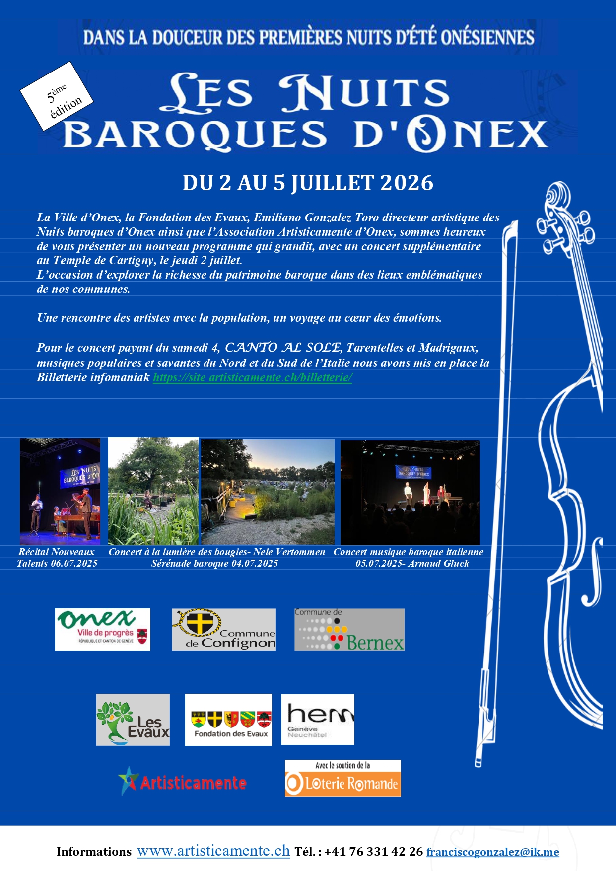 Nuits Baroque d'Onex 2026 